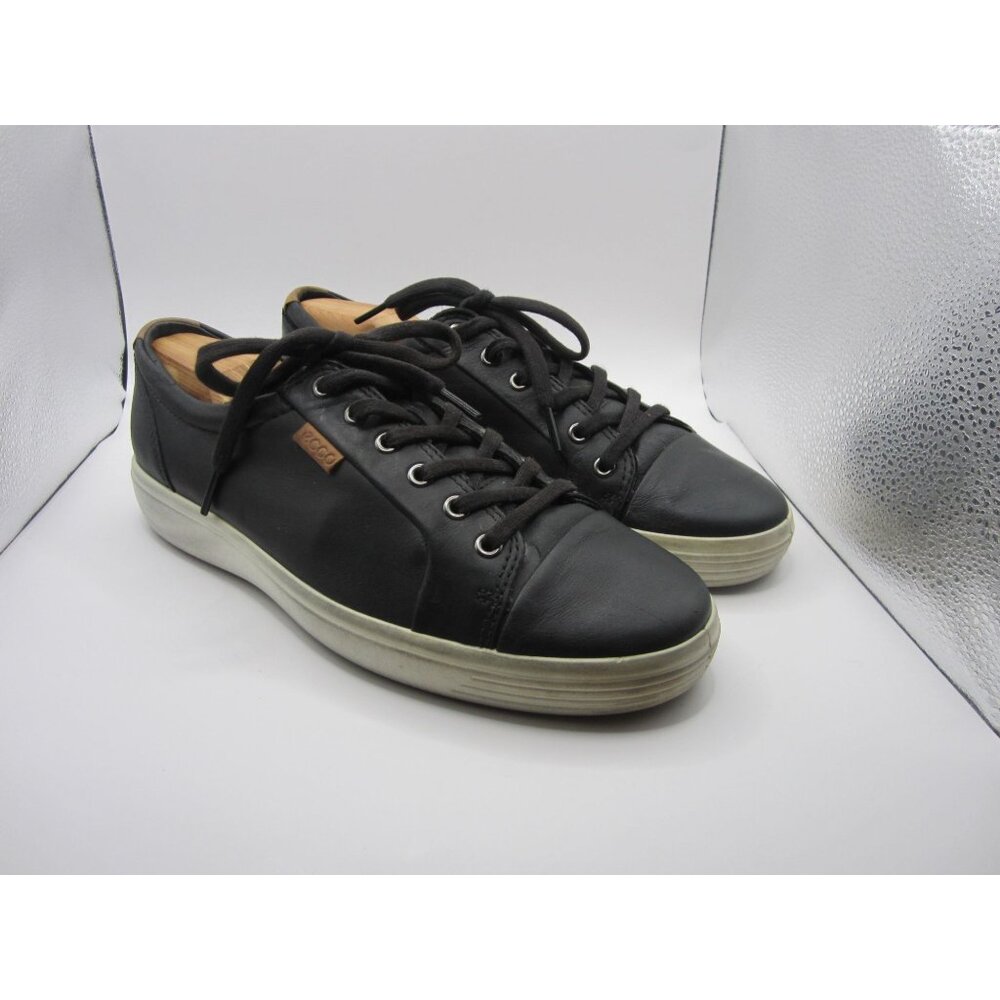 ECCO Men's Soft 7 Sneaker black leather size 43